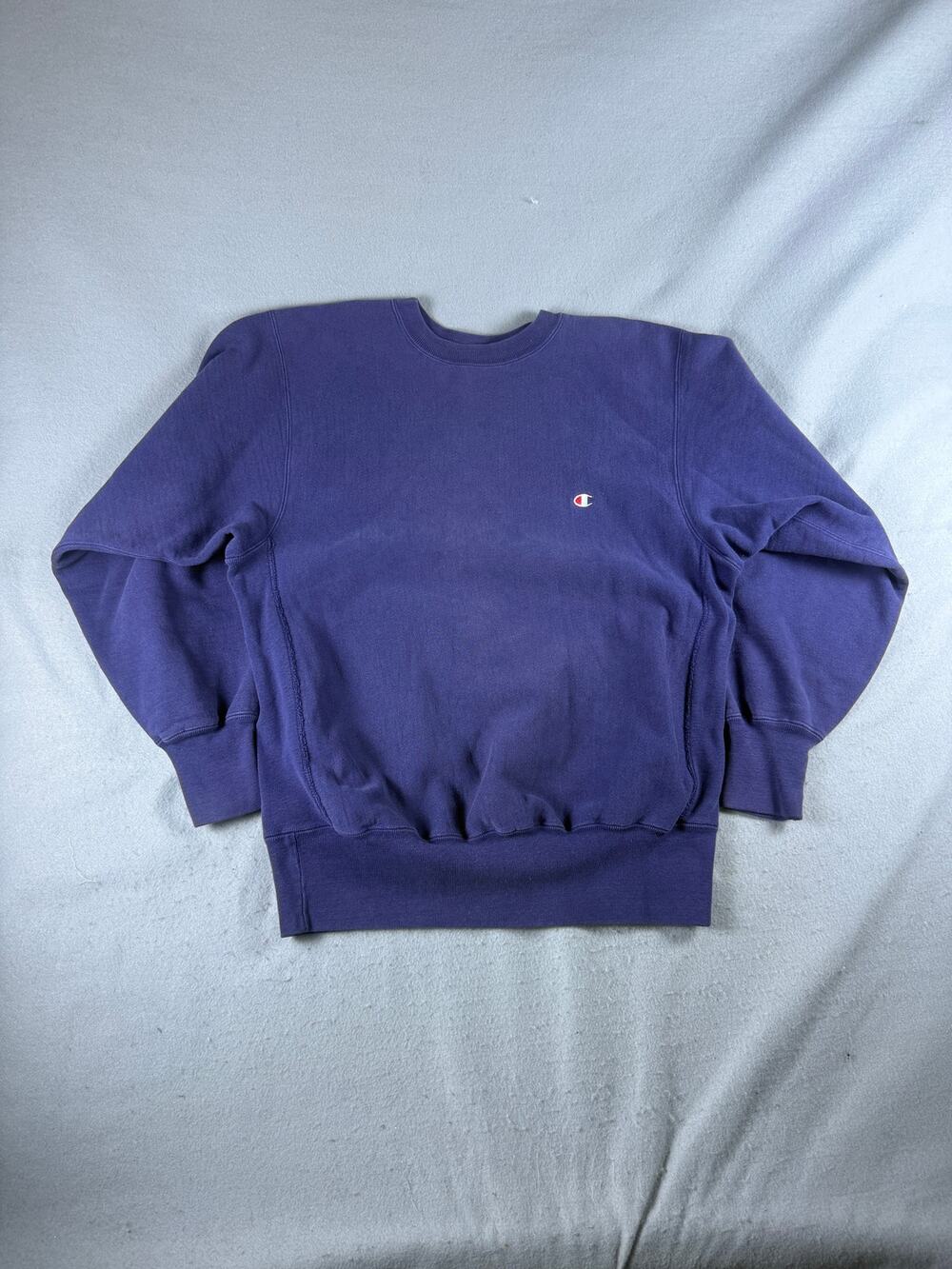 Vintage Champion Reverse Weave Sweatshirt Mens L Purple Crew Neck Skate 90s